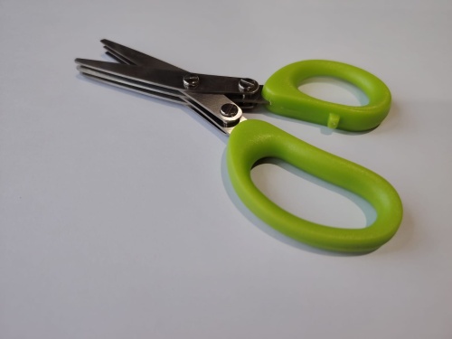 Ножницы 13см зеленые Код:2371