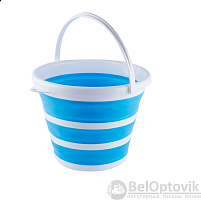 Ведро 10л складное силикон (к36) ТВ-502 Код:00-00000439