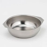 Тарелка 0,7 л МАЯР D-17см глубокая нерж "л" (миска с ручками)для первых блюдYK-0704-338-120