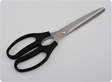 Ножницы 25см крепление металл.черн YK-4